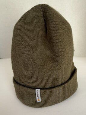 Carhartt Ribbed Olive Green Stocking Hat Mens- OS. Watch Cap Streetcore Gorpcore